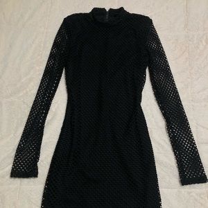 Fishnet mini dress